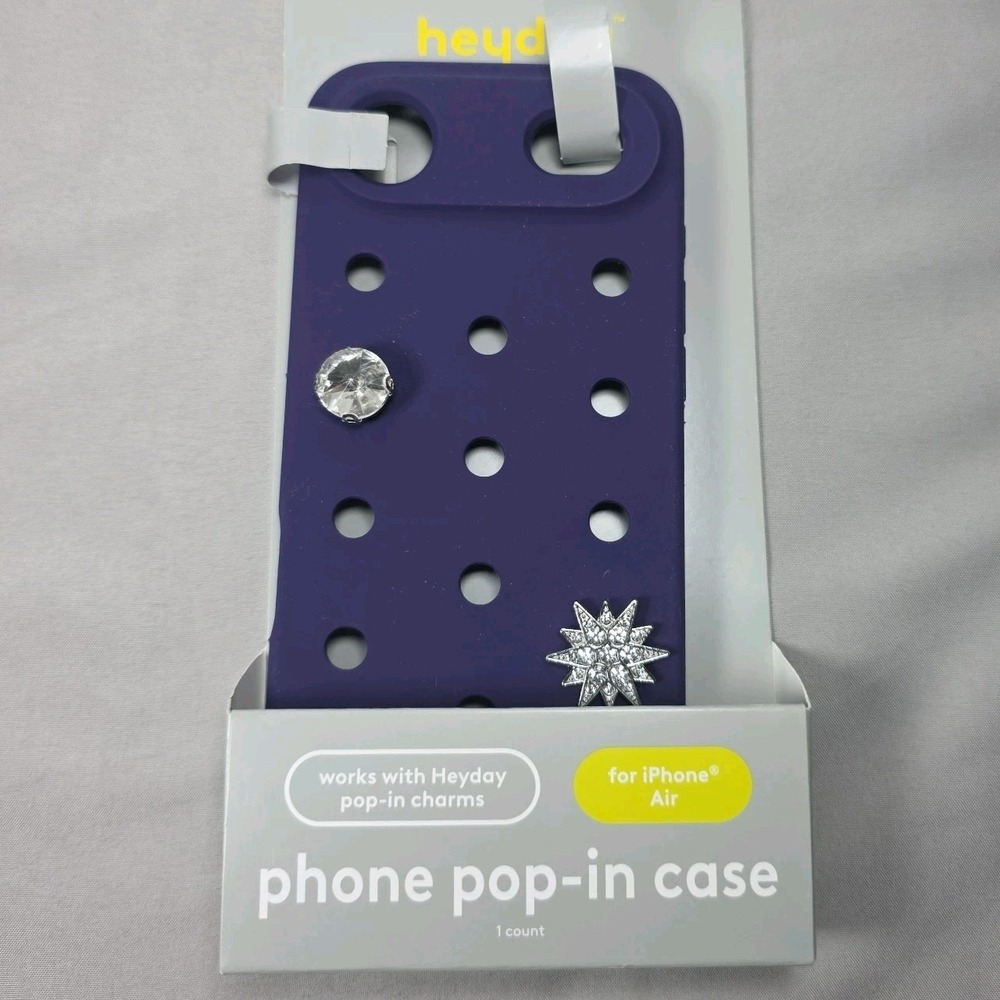 Heyday Pop In Phone Case iPhone Air Silicone Charms Blue